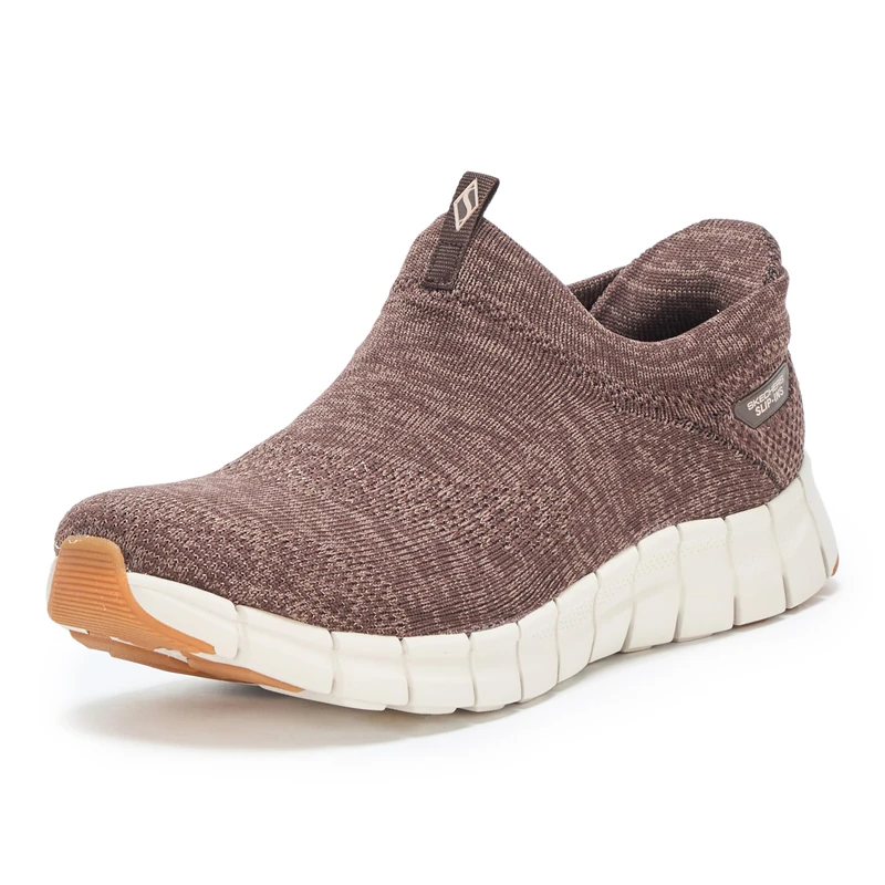 Skechers Women's Hands Free Slip-ins Flex Step Sneaker, Chocolate=Choc, 8 - Image 1