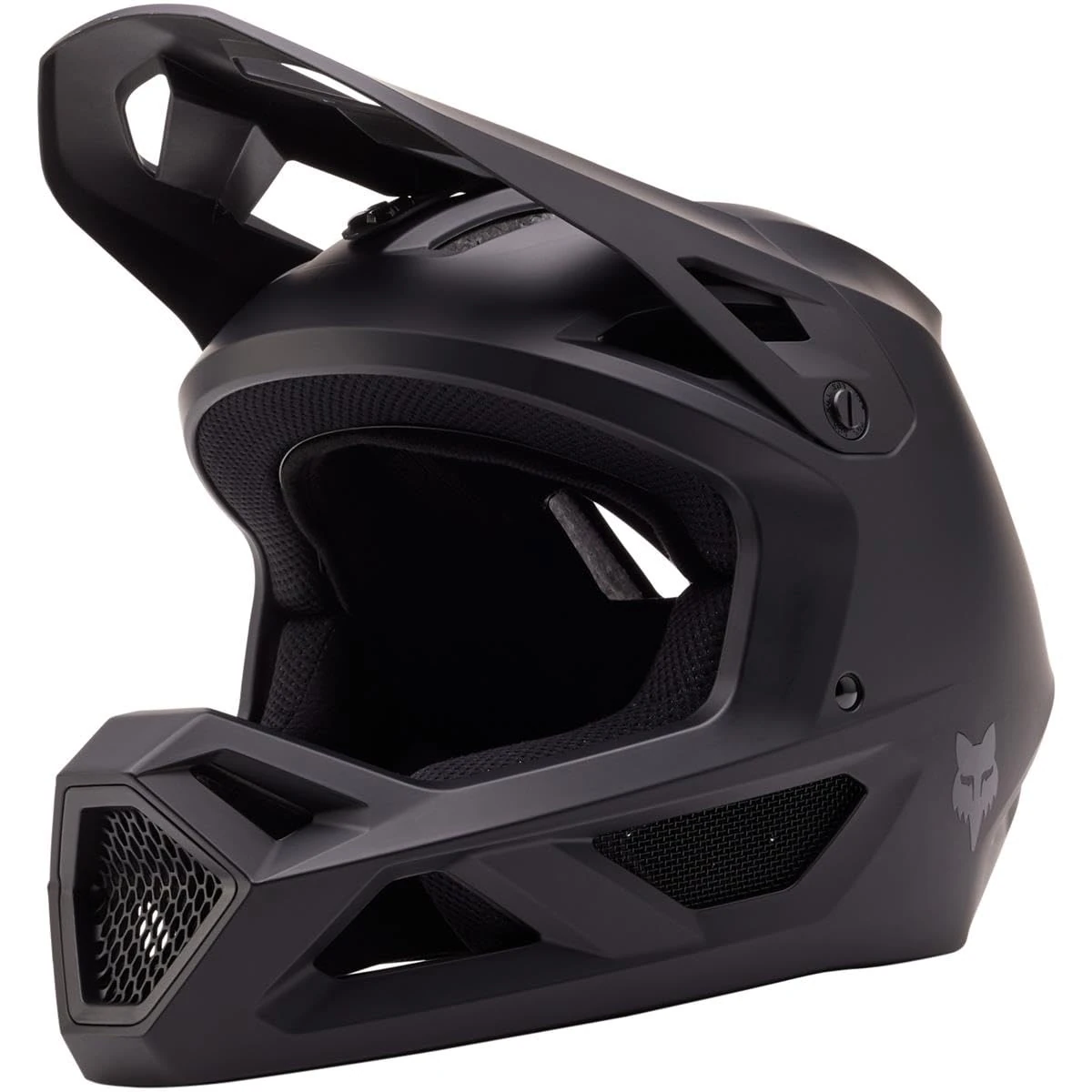 Fox Racing RAMPAGE MT BLK CE/CPSC – MTB helmet – lightweight ABS shell – 360° ventilation – MIPS technology – adjustable visor – GoPro mount – matte black, size: S