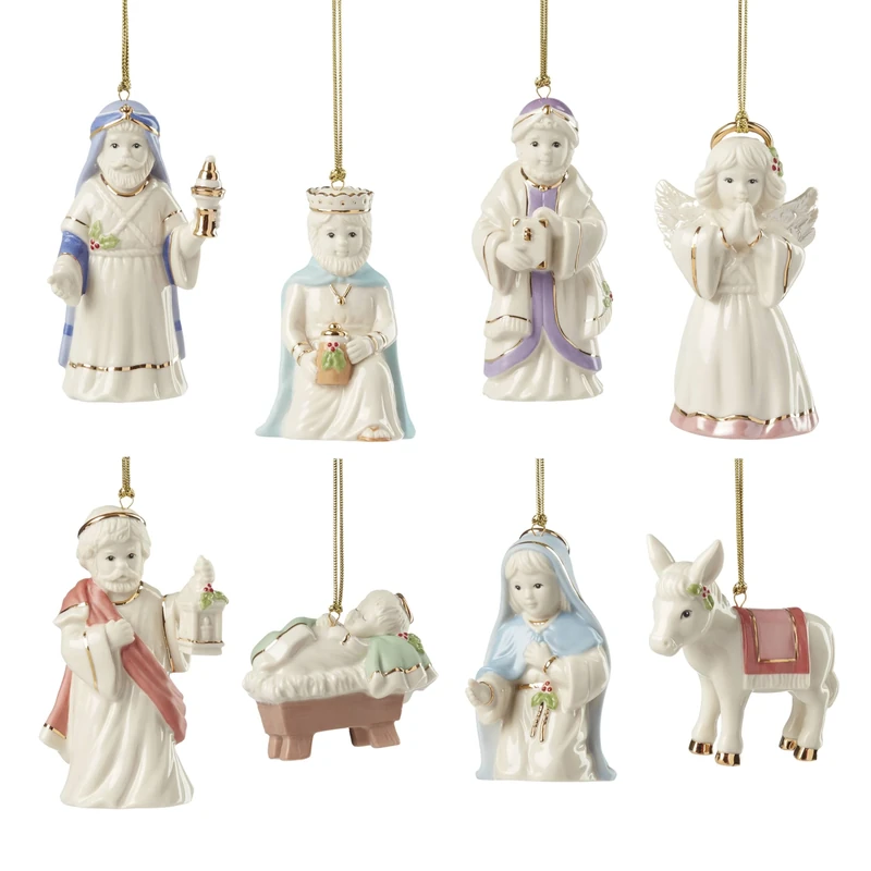 Lenox Nativity Ornament, Porcelain, Set of 8, Home, Home Décor