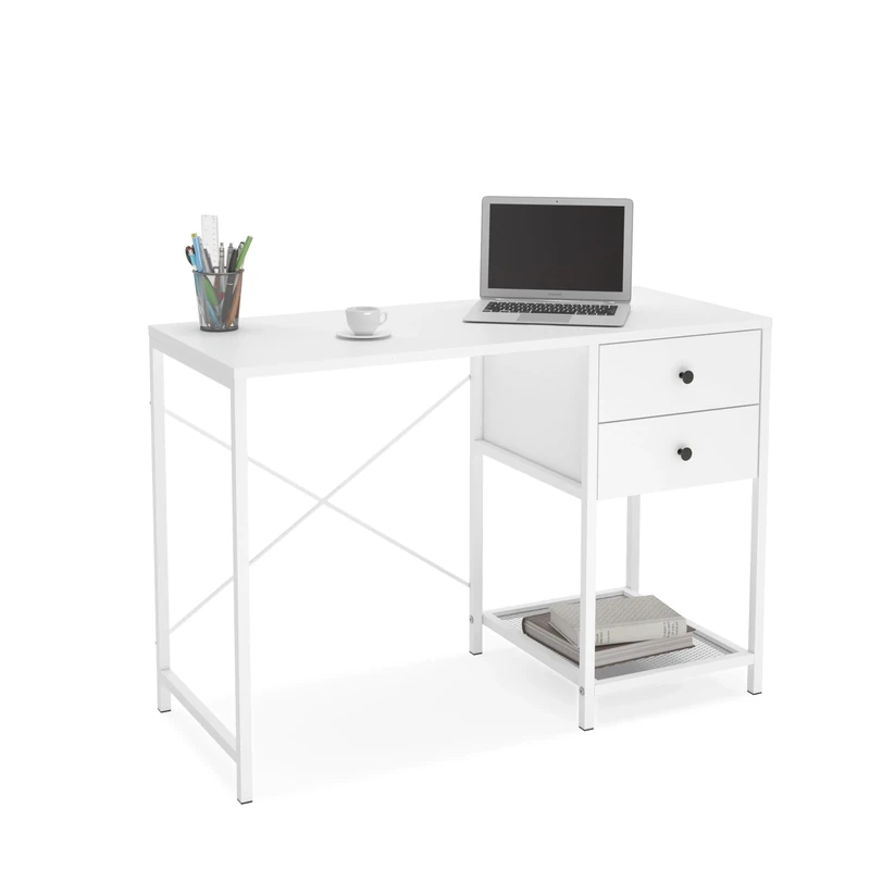 Mabel Home Lennon Study Desk With Shelfs, Home Office Computer Desk, Work Desk, Modern design 106x73x45 CM