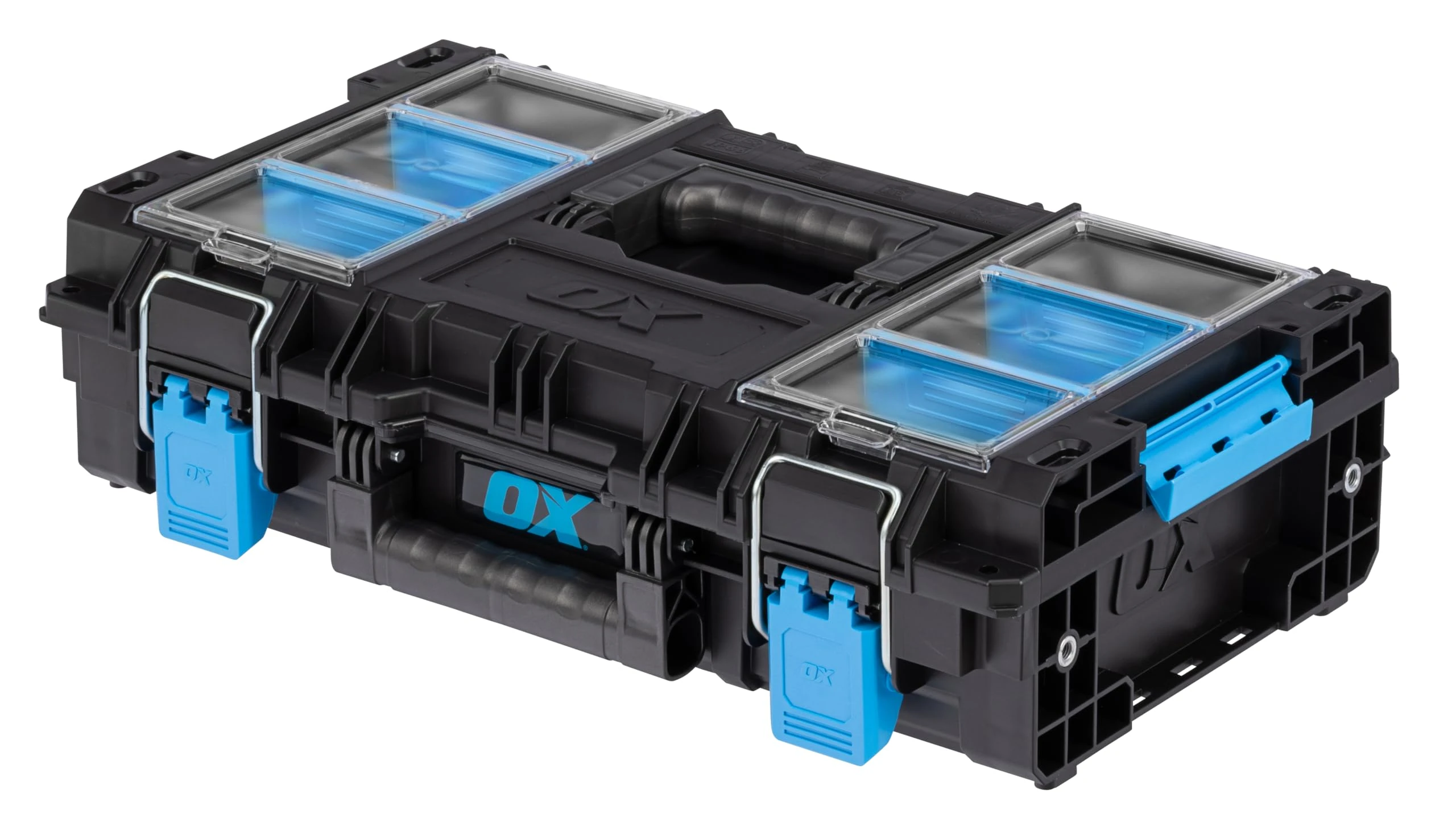 OX Tools TOOLTREK Pro Toolband Organiser for Tools and Small Parts, IP66 Waterproof & Dustproof, Heavy Duty Portable Storage with Carry Handle