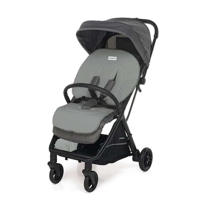Foppapedretti Universal Mattress for Pushchairs in Tencel Lyocell, Double Sided with Summer and Winter Side, Grey - Image 1
