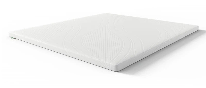 Novilla Memory Foam Mattress Topper 160 x 200 7.5 cm, Gel, Bamboo, Removable and Washable, White