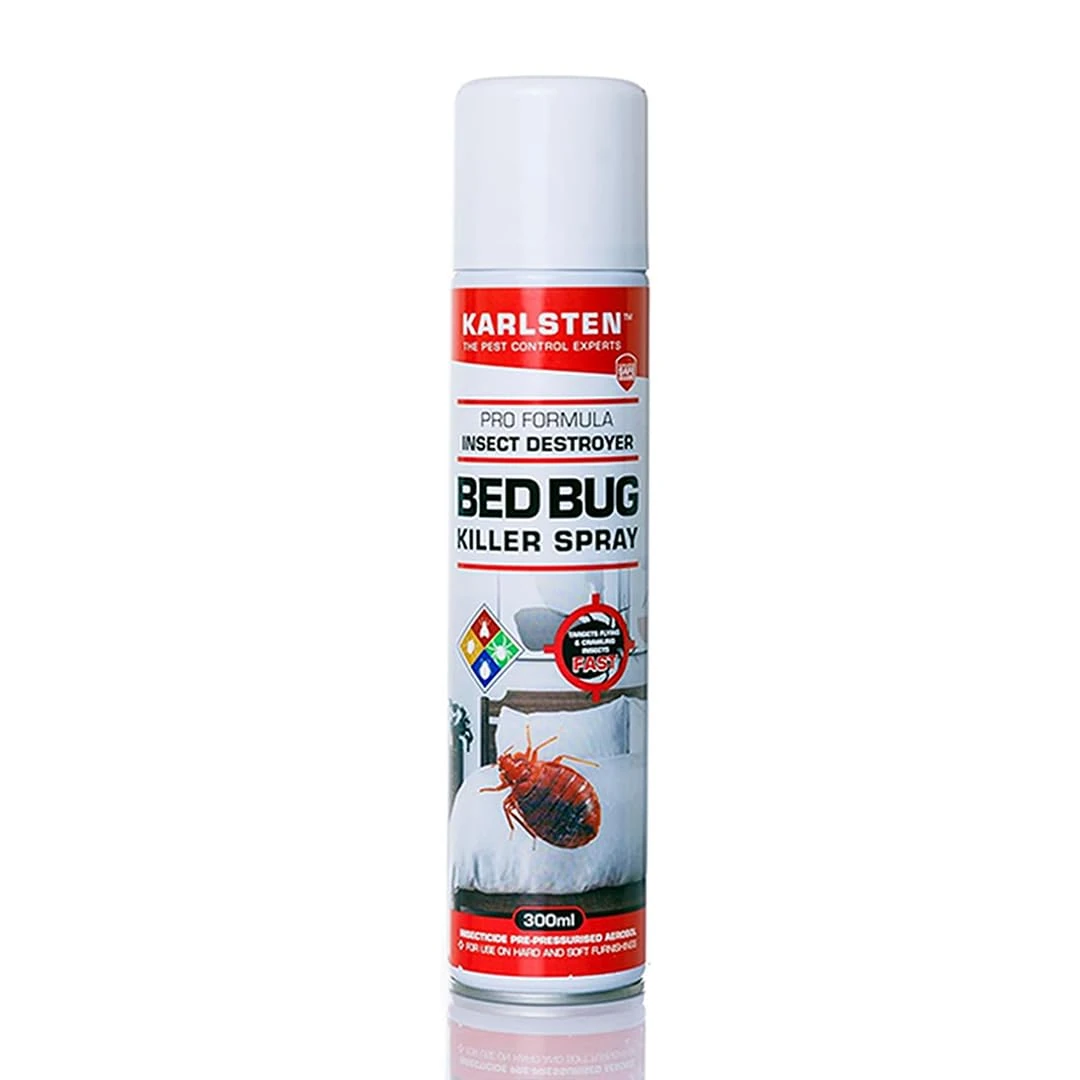 Karlsten Bed Bug Killer Spray 300ml - High Strength Elimination of Resistant Bed Bugs & Dust Mites Control Kills Bed Bugs In All Cycles Of Life Use on Mattresses, Soft Furnishings & Around The Home