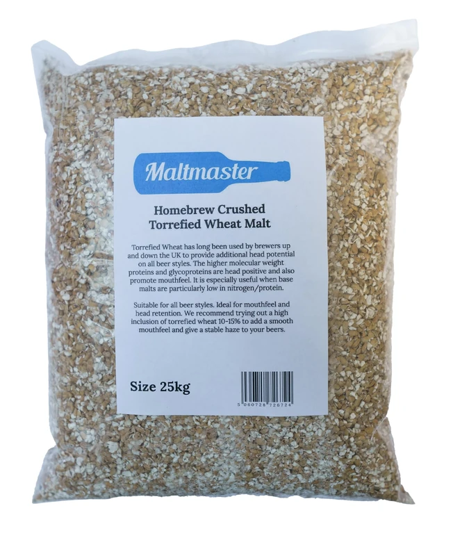 Homebrew Crushed Malt Torrefied Wheat 25kg