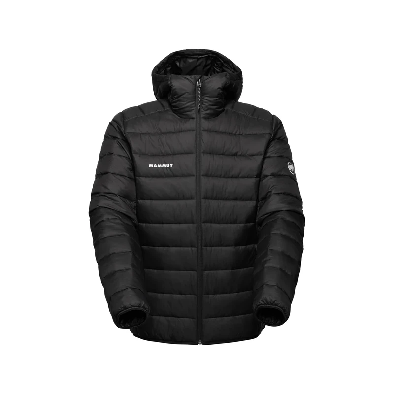 Mammut Crag IN Hooded Jacket Men | Outdoor Puffer Coat, For Winter & Cold Weather, Insulated | Black, L
