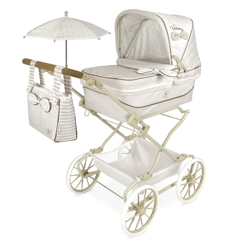 DE CUEVAS TOYS Cuevas 82078 Reborn Verona Folding Pushchair with Parasol