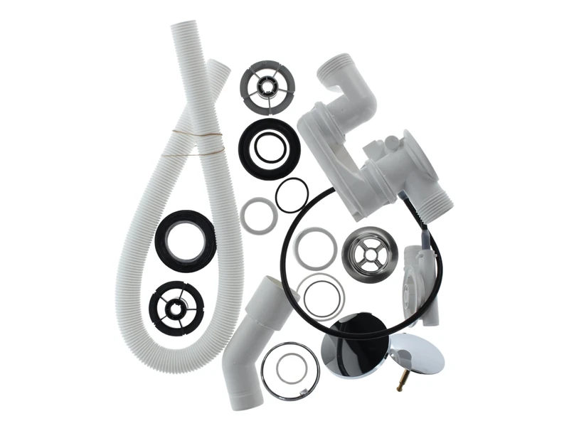 Villeroy & Boch Drain and Overflow Set, Bath Waste and Overflow Set, Set consisting of Base Cabinet and Finishing Set, Bathroom Accessories