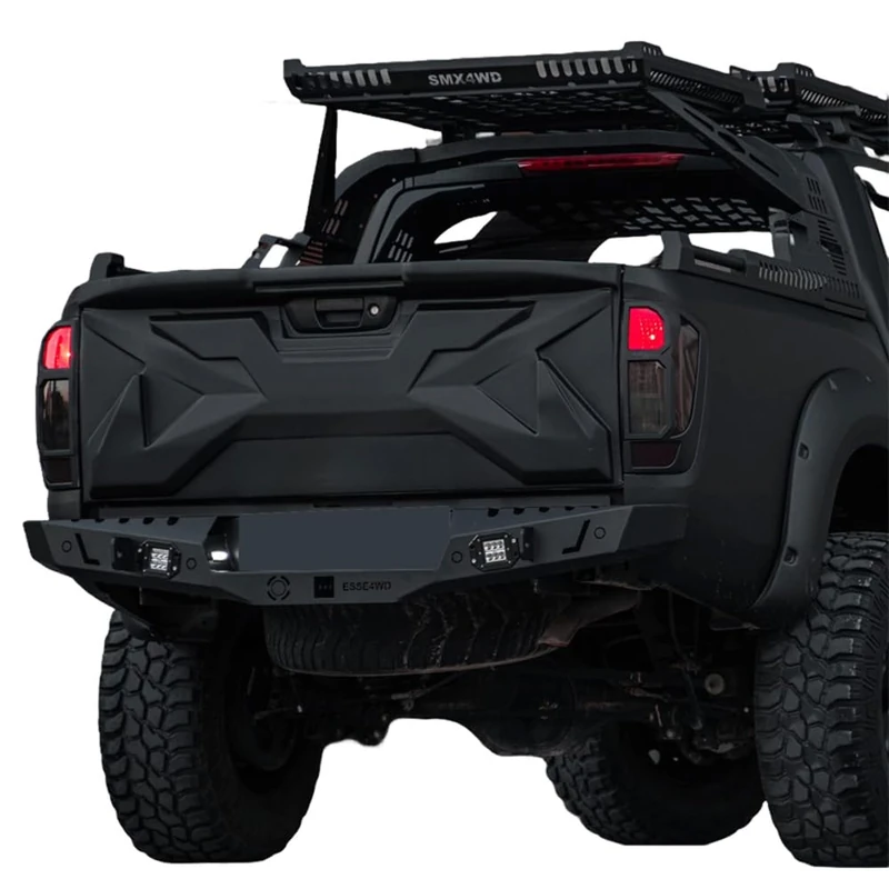 Oneway Tailgate Cover compatible with Nissan Navara NP300 (D23) 2014-2021 - Matt black