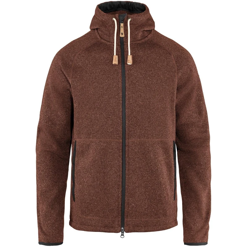 FJALLRAVEN 82252-215 Övik Fleece Hoodie M Sweatshirt Men's Autumn Leaf Size XXXL - Image 1