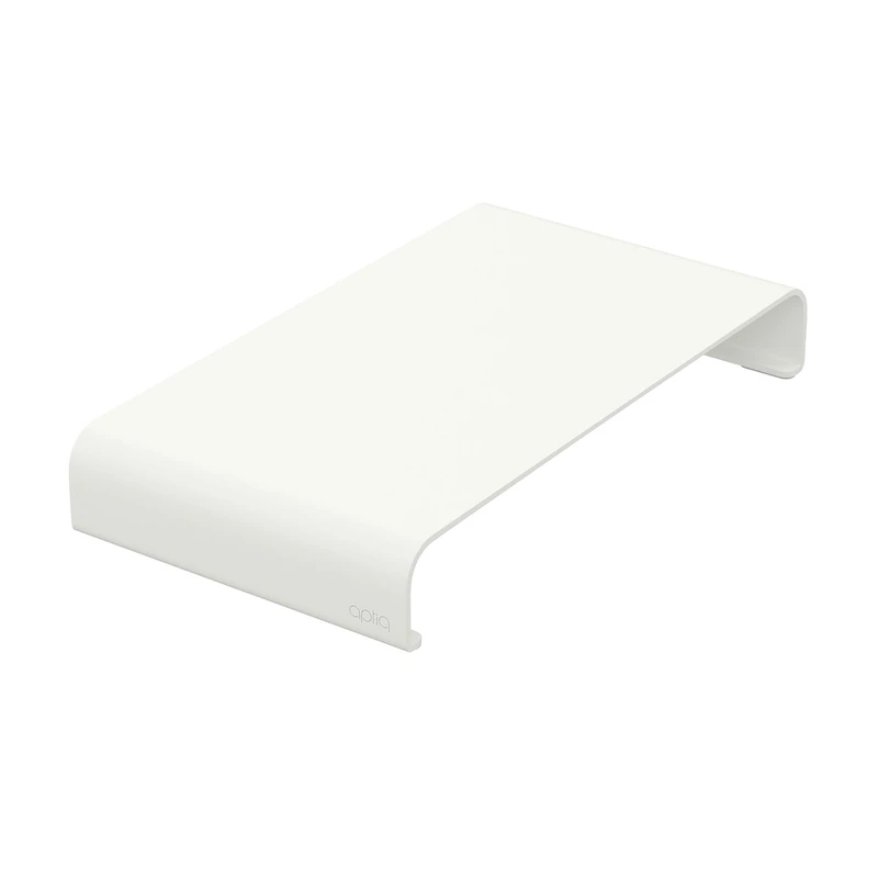 Aptiq Monitor Stand White - Stylish Design - Robust Aluminium - Matte Surface - Fixed Height - Maximum Load 25 kg