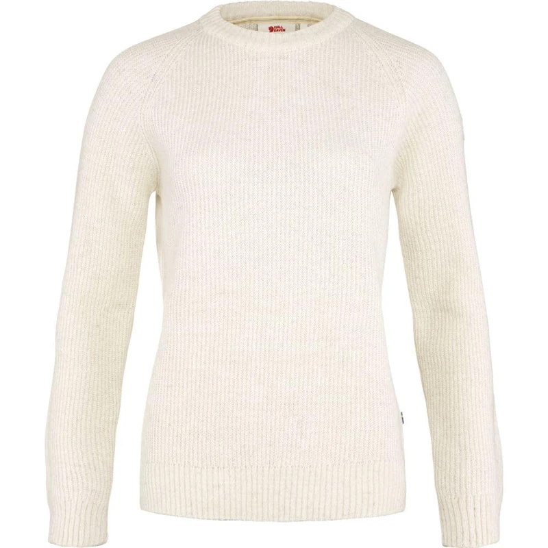 Fjällräven Women's Visby Sweater Sweatshirt, Chalk White, L - Image 1