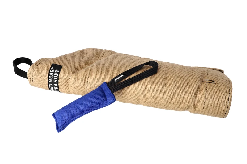 DINGO GEAR Set: Extra Soft Jute Bite Sleeve Plus Nylcot Tug Toy, Bite Training Tools for IGP, K9, Dog Sports, Young Dogs Training, Bite Level 2 - Intermediate (S10041)
