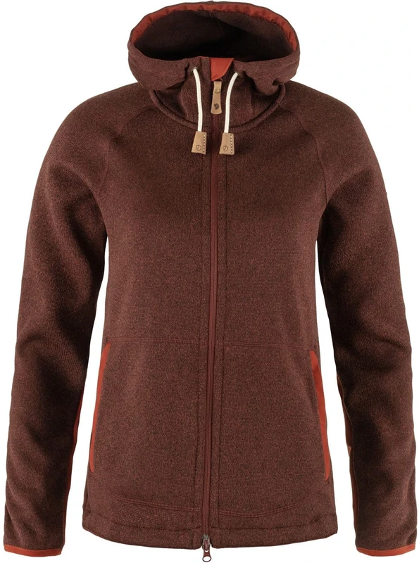 FJALLRAVEN 89516-215 Övik Fleece Hoodie W Sweatshirt Women's Autumn Leaf Size S