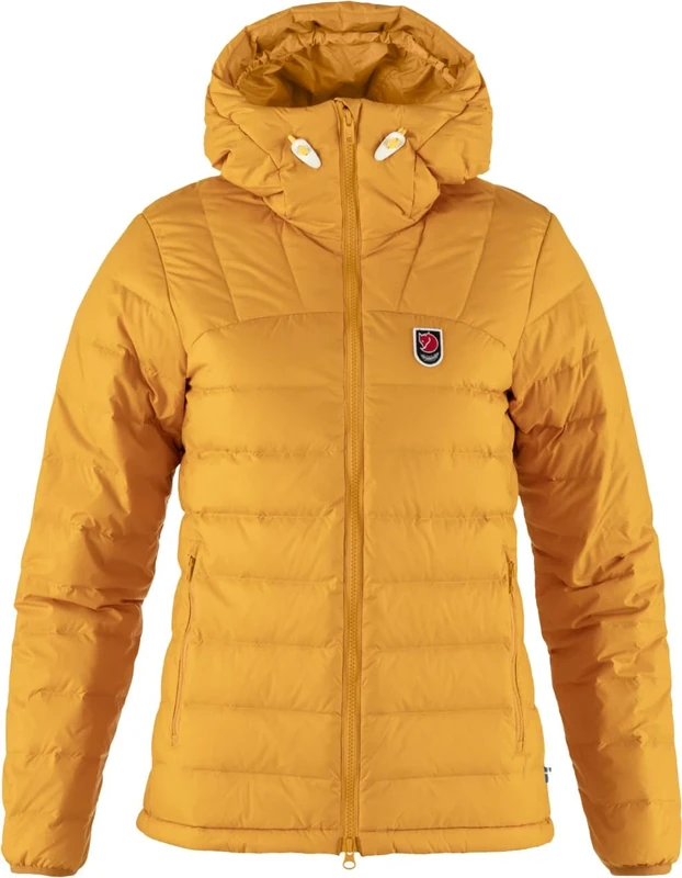 FJALLRAVEN 86122-161 Expedition Pack Down Hoodie W Sweatshirt Women's Mustard Yellow Size XXS
