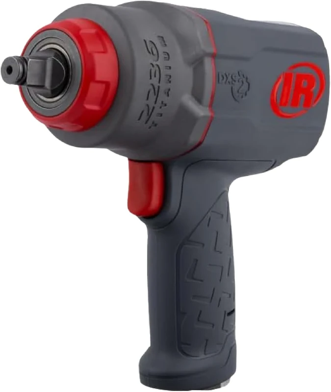 Ingersoll-Rand 2236QTIMAX DXS2 1/2" Air Impact Wrench, Quiet, 1500 ft-lb, Titanium Hammercase, Friction Ring Retainer