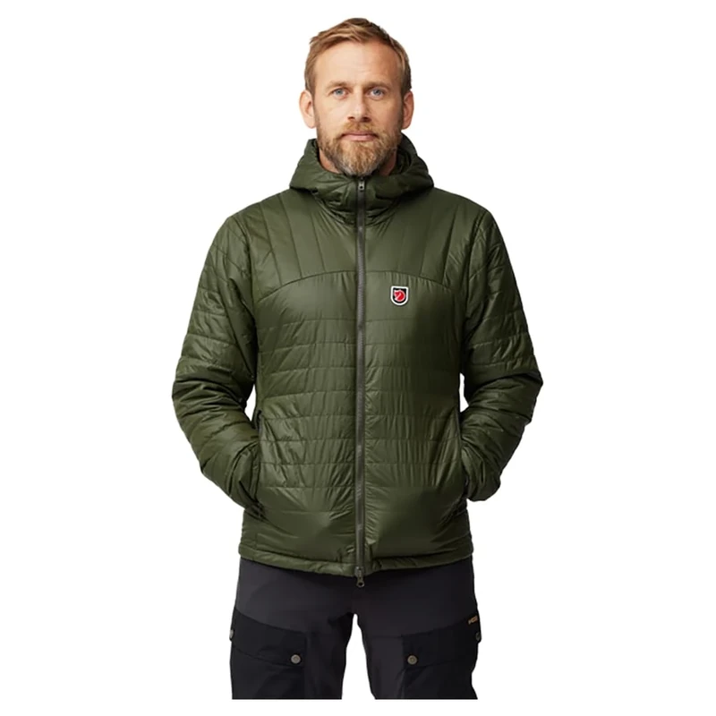 FJALLRAVEN 12500157-662 Expedition X-Lätt Hoodie M Sweatshirt Men's Deep Forest Size L