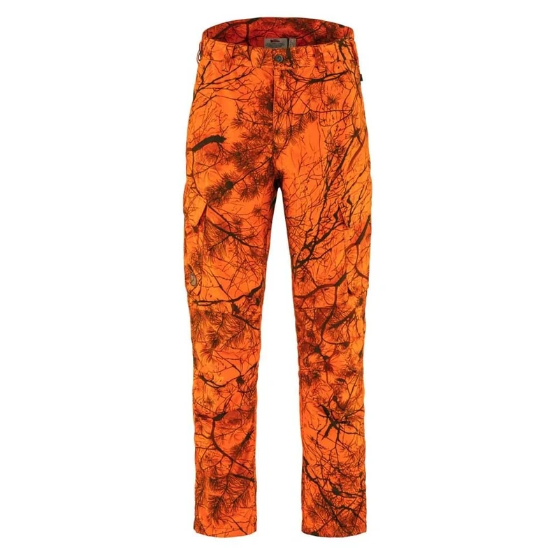Fjallraven 87322-261 Brenner Pro Winter Trousers M Pants Men's Orange Multi Camo Size 46/R