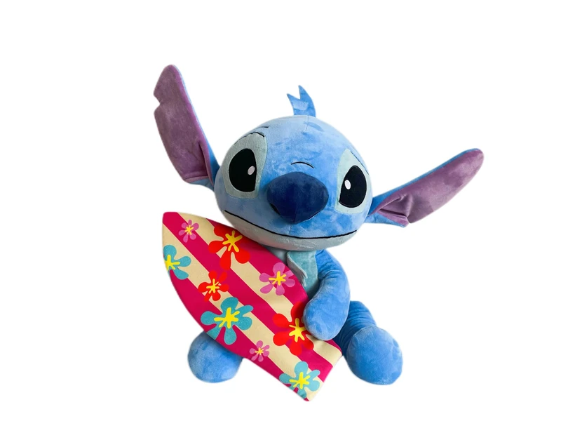 Simba Disney Lilo and Stitch 50 cm Plush Toy with Surfboard