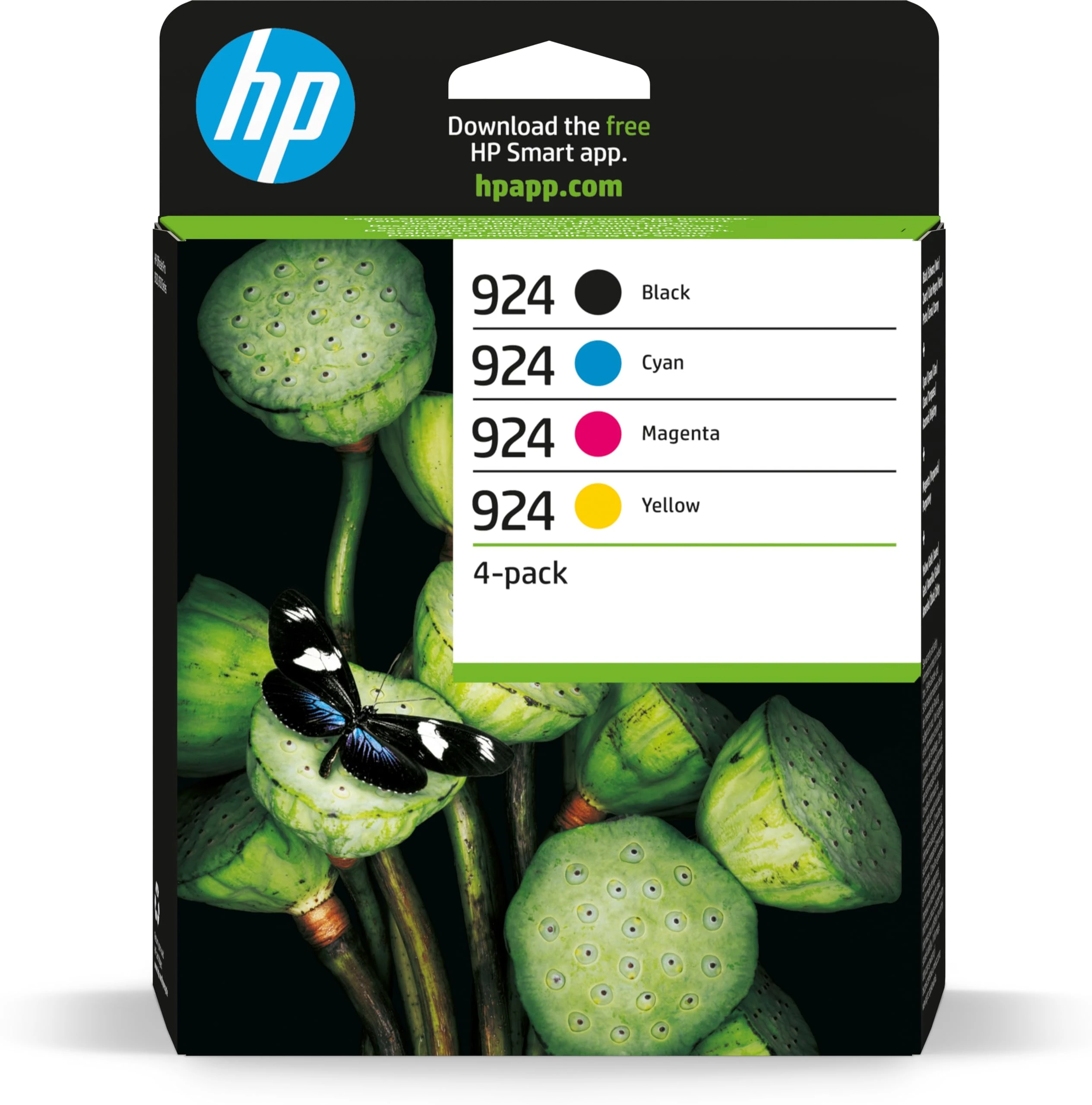 HP 924 CMYK Original Ink Cartridge 4-Pack - Packaging May Vary
