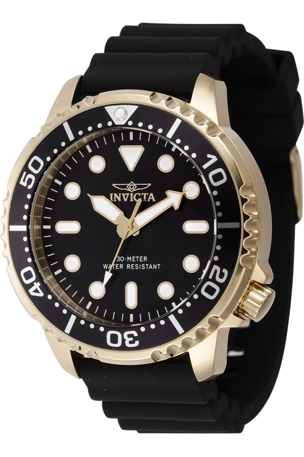Invicta Pro Diver 47226 Men's Watch - Waterproof - Analogue - Quartz Movement - Stainless Steel with Black dial - 48mm