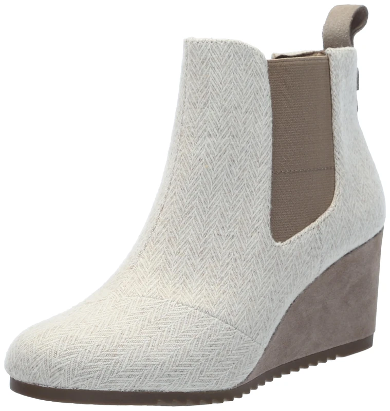 TOMS Women's Bailey Ankle Boot, Dune Cozy Herringbone, 6.5 UK