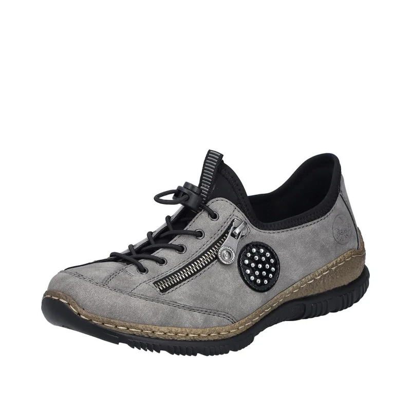 Rieker N3267 Women's Low-Top Trainers, Grey 40, 8 UK