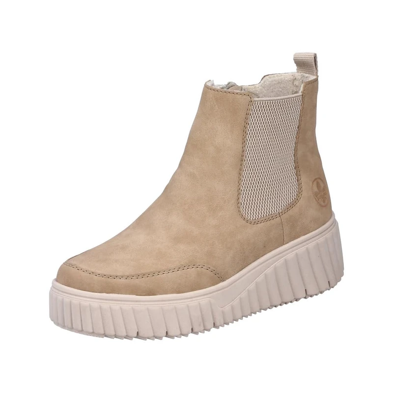 Rieker Women's N2558Chelsea Boots, Beige 60, 3.5 UK
