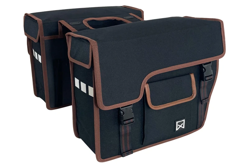 WiLa Home Willex Dubbele Shopper Afgeschuind Zwart