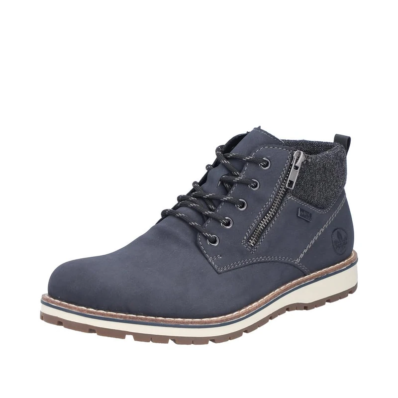 Rieker Men's 38409 Lace-Up Boots, Blue 14, 8 UK