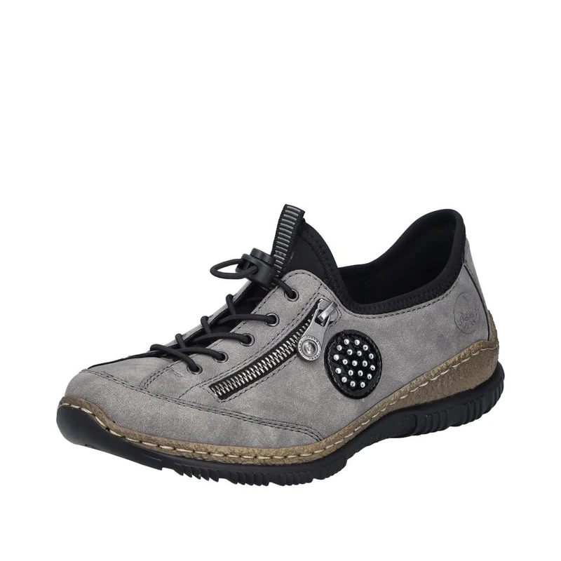 Rieker N3267 Women's Low-Top Trainers, Grey 40, 6 UK