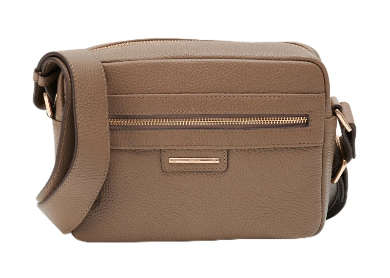 Geox Women D Blandine A Bag, Taupe, 25 X 16 X 8