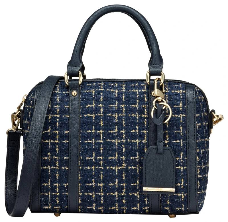 Geox Women D Zene S A Bag, Navy/Gold, 24 X 15 X 22
