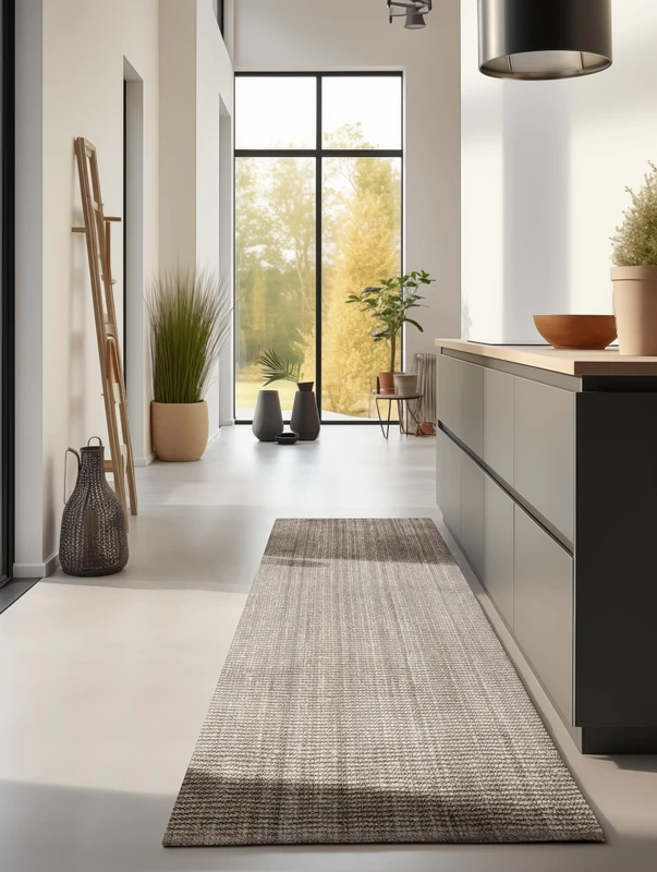 Hanse Home Jute Rug - Natural Living Room Rug Made of 100% Jute - Hand Woven & Environmentally Friendly - Boho Natural Fibre Jute Rug for Living Room, Bedroom, Dining Room - Natural Grey Brown, 80 x