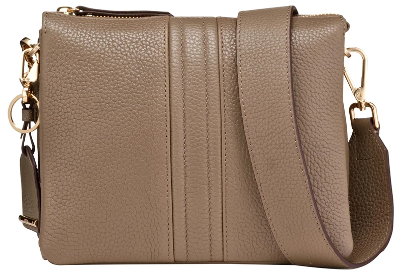 Geox Women's D CLARISSY A Bag, Taupe, taupe, 22 X 7 X 19