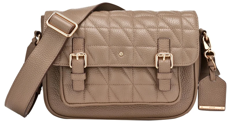 Geox Women D Frailea A Bag, Taupe, 26 X 10 X 19