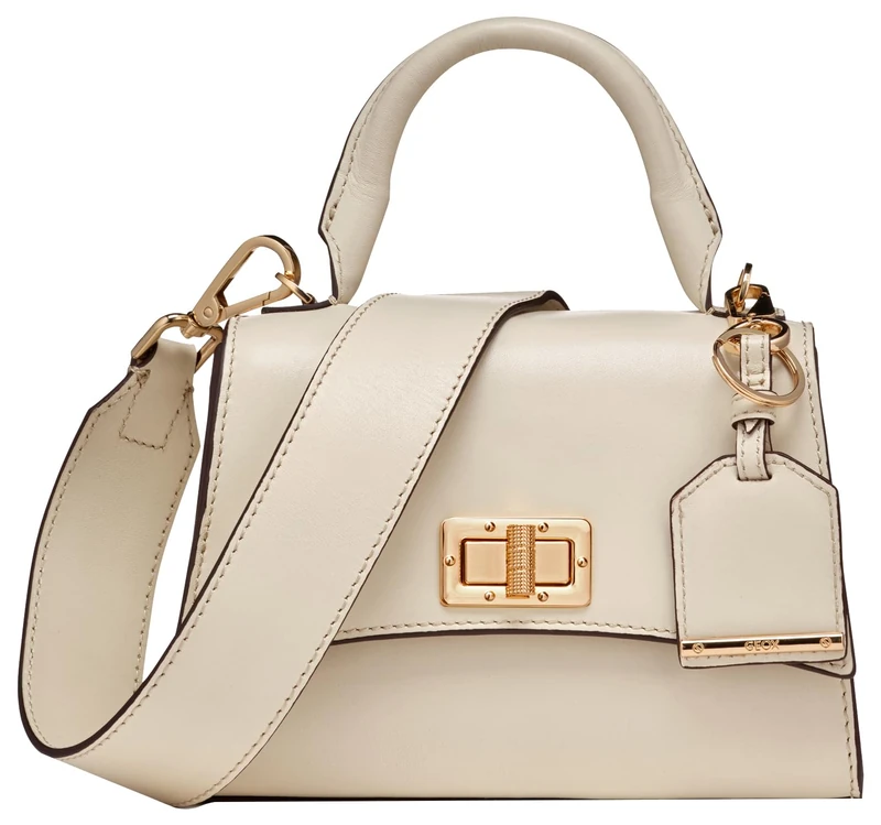 Geox Women D Ciclaminia A Bag, Off White, 19 X 8,5 X 13