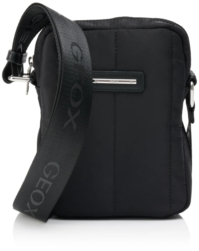 Geox Men U Traveggy P A Bag, Black, 16 X 6 X 20