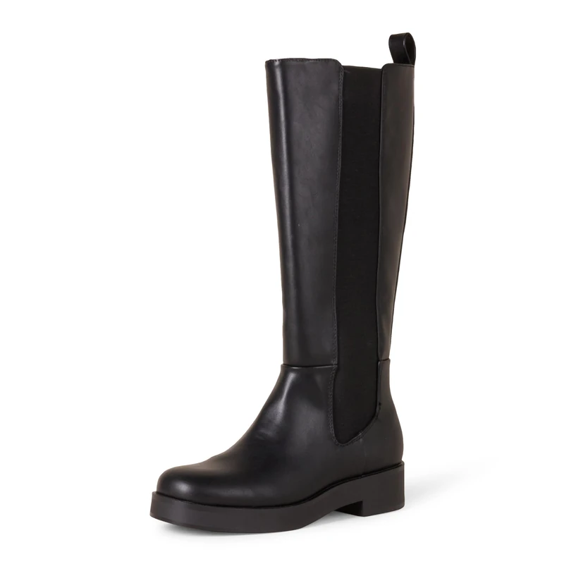 Amazon Essentials Women's Tall-Gusset Knee-High Boots, Black, 10 UK - Image 1