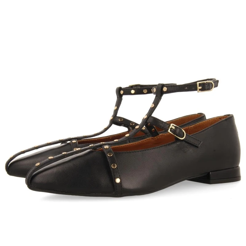 GIOSEPPO Women's Kalocsa Mary Jane Flat, Black/White, 6 UK - Image 1