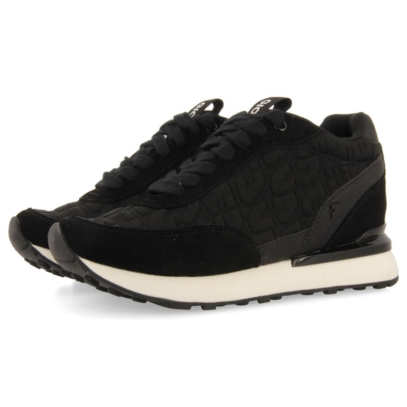 MENZ Internal Wedge Padded Sneakers, Black/White, 6 UK - Image 1