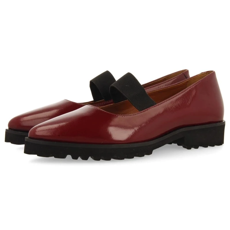 GIOSEPPO Women's Dobsin Mary Jane Flat, Burgundy, 3.5 UK