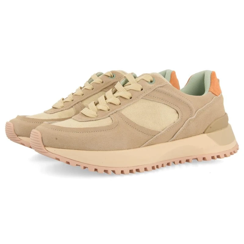 GIOSEPPO Women's floing Sneaker, Beige, 7 UK