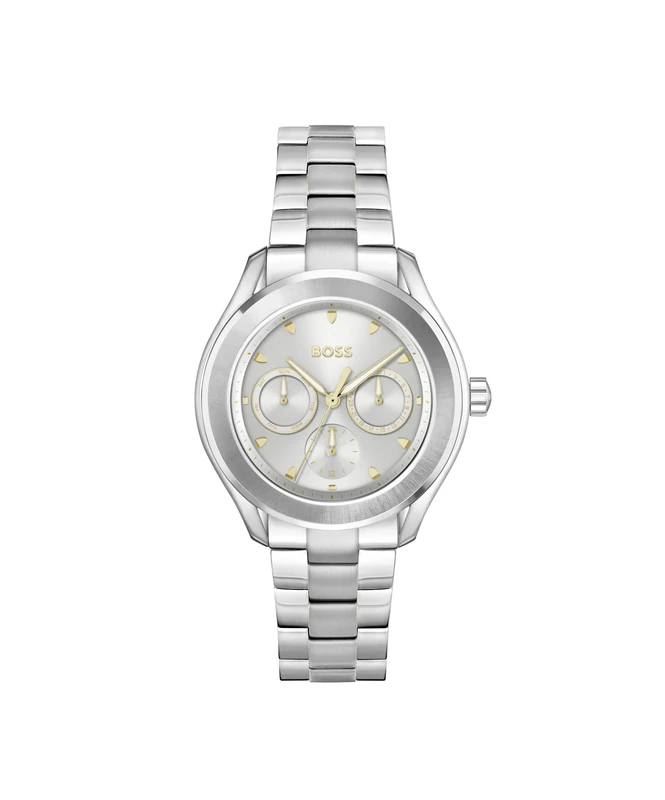 BOSS Analogue Multifunction Quartz Watch for Women LIDA Collection with Silver Stainless Steel Bracelet - 1502747