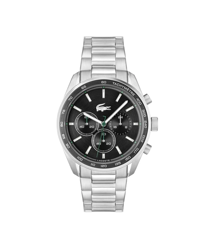Lacoste Chronograph Quartz Watch BOSTON Collection for Men with Leather or Stainless Steel bracelet in Link or Mesh