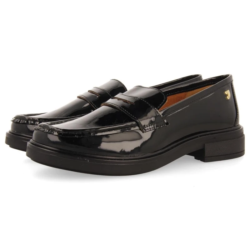 GIOSEPPO Women's Snina Loafer, Black/White, 6 UK