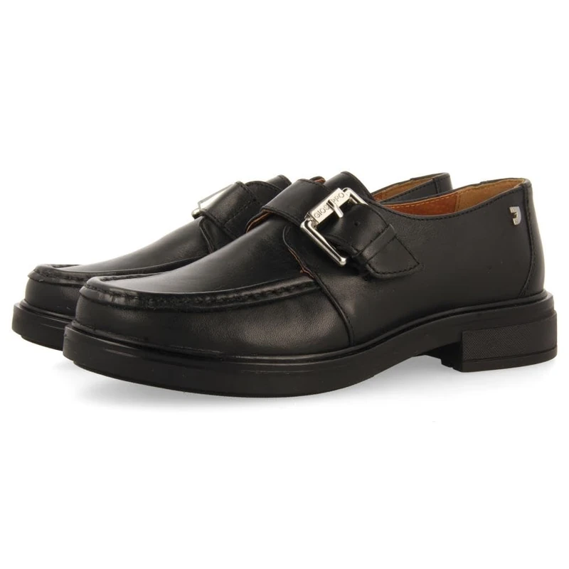 GIOSEPPO Women's Kiskore Loafer, Black/White, 7 UK