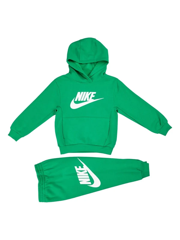NIKE - Hooded Sweatshirt & Trousers - Kangaroo Pockets - Embroidered Logo - Adjustable Waist