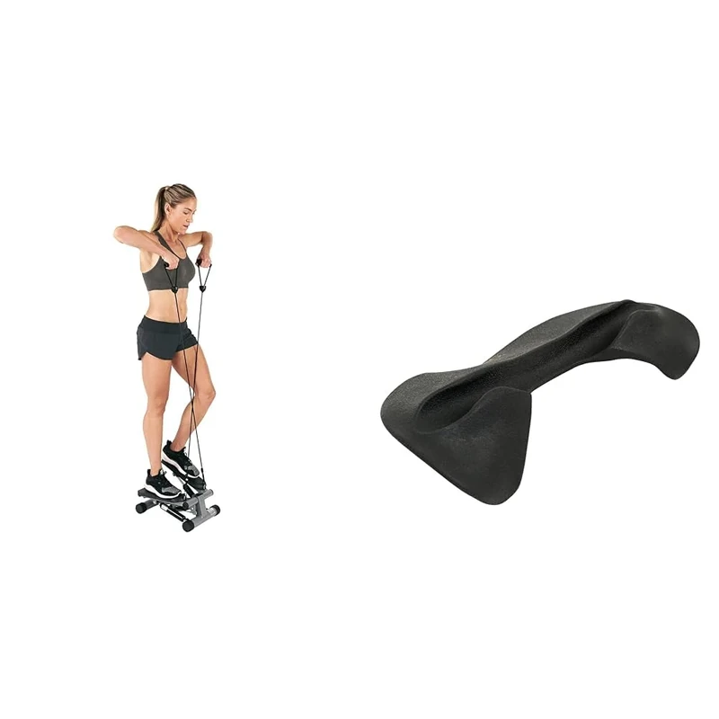 Sunny Health & Fitness Mini Stepper Machine, Stair Stepper Exercise Equipment - NO. 012-S and Cobra Barbell Neck & Shoulder Bar Support Protective Pad for Weight Lifting, Squatting NO.075