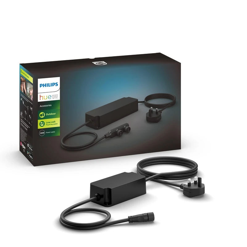 Philips Hue Low Voltage Outdoor 40W PSU [Power Supply Unit] Black [Energy Class A+] UK